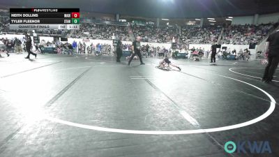 46 lbs Quarterfinal - Heith Dollins, Madill Takedown vs Tyler Fleenor, Standfast