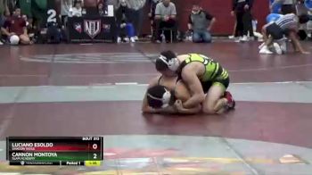 145 lbs Quarterfinal - Cannon Montoya, SLAM Academy vs Luciano Esoldo, Shadow Ridge