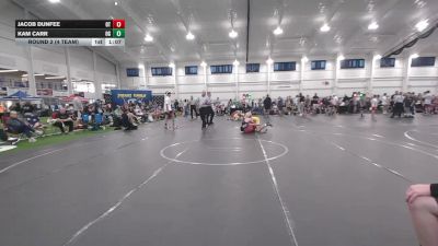 120 lbs Round 2 (4 Team) - Jacob Dunfee, Ohio Titan vs Kam Carr, Ohio Gold