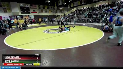 110 lbs Round 3 - David Daniels, Granite WC vs Hawk Alvarez, Mayfair Youth Wrestling