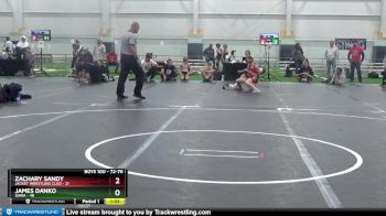 72-76 lbs Round 2 - James Danko, SHWA vs Zachary Sandy, Jacket Wrestling Clud