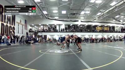 197 lbs Semifinal - Jacob Saylor, Trine vs Evan Wakefield, Davenport