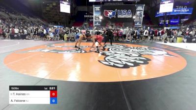 150 lbs Cons 16 #1 - Tre Haines, WA vs Aj Falcone, NJ