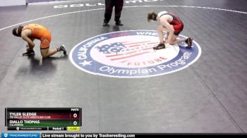 160 lbs Cons. Round 1 - Diallo Thomas, California vs Tyler Sledge, Tri Valley Elite Wrestling Club