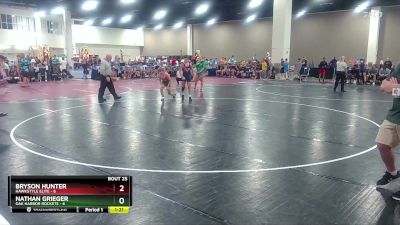 120 lbs Round 5 (10 Team) - Nathan Grieger, Oak Harbor Rockets vs Bryson Hunter, Hawkstyle Elite