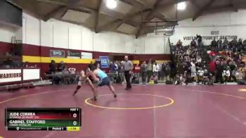 190 lbs Champ. Round 2 - Gabriel Stafford, Canon-McMillan vs Jude Correa, Wyoming Seminary (PA)