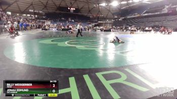 3A 113 lbs Cons. Round 4 - Jonah Edmund, Gig Harbor vs Billy Weisgerber, Mead