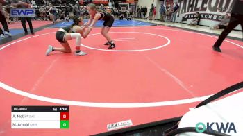 82-88 lbs Semifinal - Abigail McGirt, Salina Wrestling Club vs Mia Arnold, Sperry Wrestling Club