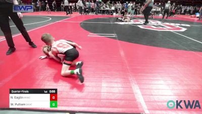 55 lbs Quarterfinal - Nakona Eaglin, Keystone Kids Wrestling Club vs Weston Pulliam, Skiatook Youth Wrestling