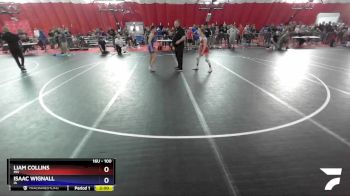 100 lbs Semifinal - Liam Collins, MN vs Isaac Wignall, IA