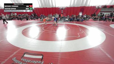 USA Junior Boys - 175 lbs Cons. Round 1 - Hunter Opper, Merrill High School Wrestling vs Michael Cushing, Iowa