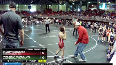 95 lbs Cons. Round 1 - Wakinyan Wambli Oye, Scottsbluff Wrestling Club vs Elyott Swanberg, Norris Wrestling Club