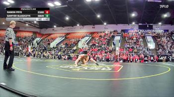 215 lbs Quarterfinals (8 Team) - Ramon Frye, St Louis HS vs Sawyer Blaszczyk, Charlevoix HS