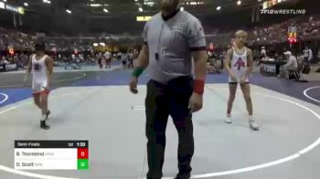 99 lbs Semifinal - Brody Townsend, Mingus Mountain Wrestling Club vs David Scott, Idaho Gold