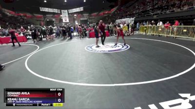 136 lbs Quarterfinal - Edward Avila, California vs Keanu Garcia, Lion Of Judah Wrestling Academy