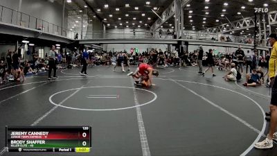 120 lbs Semis (4 Team) - Brody Shaffer, Killer Elite vs Jeremy Cannedy, Junior Terps Express