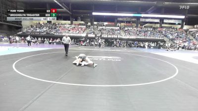 105 lbs Quarterfinal - Brookelyn Treaster, Newton HS vs Tori York, Goddard-Eisenhower HS