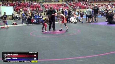 86 lbs 1st Place Match - Nolan Martin, TX vs Tajuan Davis, OK