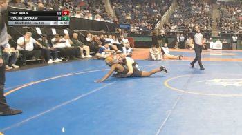 3A 165 lbs 1st Place Match - Jay Mills, Lincolnton High School vs Zalen McCraw, Polk County High School