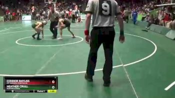 106 lbs Quarterfinal - Heather Crull, Northeastern vs Connor Bayliss, Mt. Vernon (Fortville)