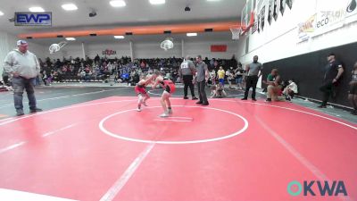 73-76 lbs Rr Rnd 1 - Caden Miller, Fort Gibson Youth Wrestling vs Locklyn Evans, Hilldale Youth Wrestling Club