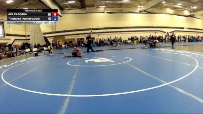 131 lbs Champ. Round 2 - Ava Capogna, East Stroudsburg University vs Kendya Pierre-Louis, Indiana Tech University