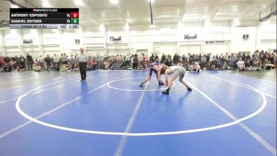 O-135 lbs Consi Of 8 #2 - Anthony Esposito, PA vs Samuel Snyder, PA