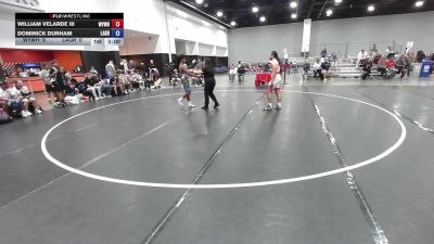 157 lbs William Velarde III, Team Wyoming White vs Dominick Durham, Team Louisiana
