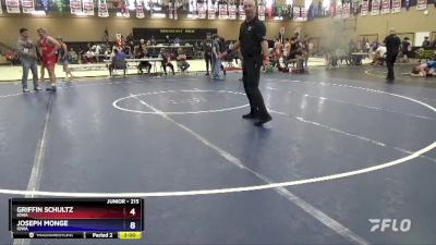 215 lbs Semifinal - Griffin Schultz, Iowa vs Joseph Monge, Iowa