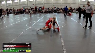 68 lbs Finals (2 Team) - Colton Hobbs, Full Circle vs Mason Wireman, Hammers Yellow