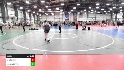 180 lbs Consi Of 16 #2 - Asa Doyle, VA vs Lukas Spencer, PA