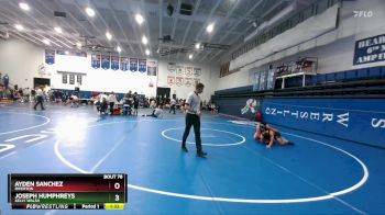 165 lbs Champ. Round 1 - Joseph Humphreys, Kelly Walsh vs Ayden Sanchez, Riverton