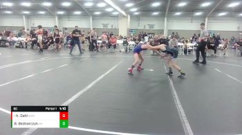 80 lbs Round 2 - Harold Dahl, Williamsburg Wrestling Club vs Bret Bednarczyk, Hanover Hawkeye