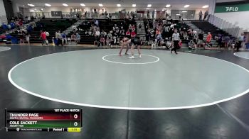 150 lbs 1st Place Match - Thunder Page, South Central Punishers vs Cole Sackett, Angry Fish