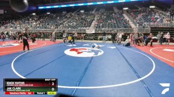 67 lbs Cons. Round 2 - Knox Mathis, Cowboy Kids Wrestling Club vs Jak Clark, Sheridan Wrestling Club