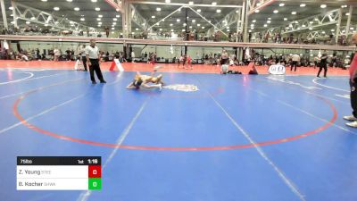 75 lbs Rr Rnd 2 - Zayne Young, Steel Valley Renegades vs Bennett Kocher, Shwa