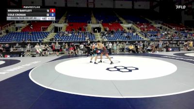 126 lbs Cons. Sub-rd Of 32 - Braiden Bartlett, TX vs Cole Cronan, CA