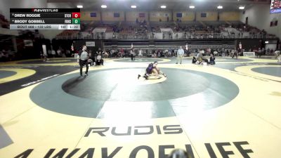 132 lbs Quarterfinal - Drew Roggie, St. Christopher's vs Brody Gobbell, Father Ryan