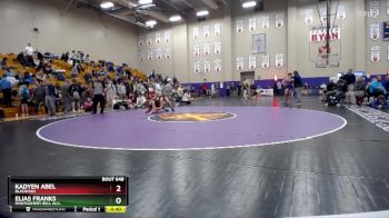 190 lbs Cons. Round 4 - Elias Franks, Montgomery Bell Aca. vs Kadyen Abel, Blackman