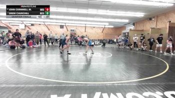 135 lbs Quarterfinal - John Cornwell Jr., Owego vs Drew Churchill, Matamoras