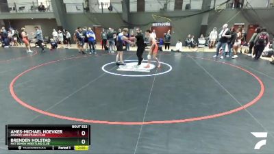 138 lbs Quarterfinal - Ames-Michael Hoevker, Granite Wrestling Club vs Brenden Holstad, Mat Demon Wrestling Club