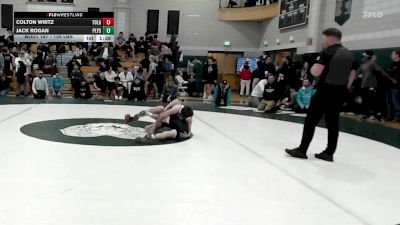 126 lbs Round Of 16 - Colton Wirtz, Tollgate vs Jack Rogan, Plymouth South