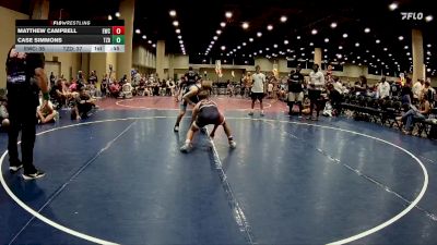 125 lbs Round 4 (6 Team) - Matthew Campbell, Elevate WC vs Case Simmons, Tasmanian Devils