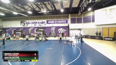 92 lbs 1st Place Match - Boston Rutter, Wasatch Wrestling Club vs Deonte Carter, West Jordan Jaguars