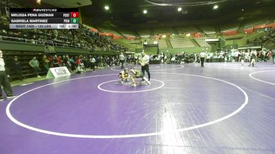 120 lbs Consi Of 4 - Melissa Pena Guzman, Porterville vs Gabriela Martinez, Pioneer Valley