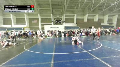 110 lbs Quarterfinal - Jace Brackett, Team Grand Valley Elite vs Brogan Jenkins, Sublime Wrestling Academy