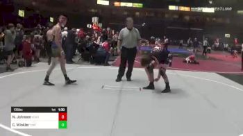 130 lbs Round Of 16 - Nathan Johnson, Academy Of Wrestling vs Cade Winkler, Thatcher War Eagles