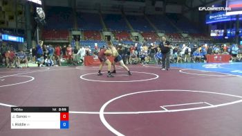 145 lbs Cons 32 #1 - Jack Ganos, Wisconsin vs Isaac Riddle, Wisconsin