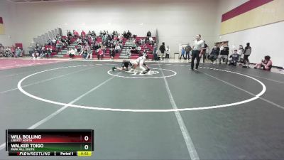 106 lbs Cons. Round 3 - Walker Toigo, PARK HILL SOUTH vs Will Bolling, LIBERTY NORTH