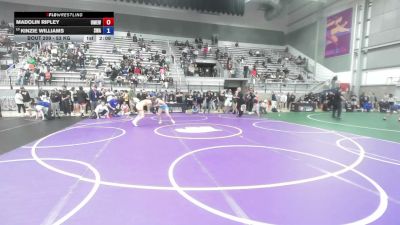 53 kg Champ. Rd Of 32 - Madolin Ripley, USAW Maine East Wrestling Club vs Kinzie Williams, Sanderson Wrestling Academy